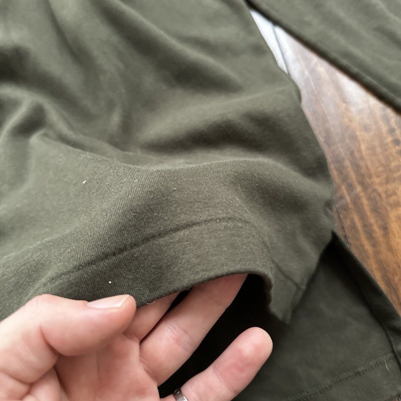 Vtg 90s Polo Ralph Lauren Mens T-Shirt Long Sleeve Green Sz Medium Made in USA