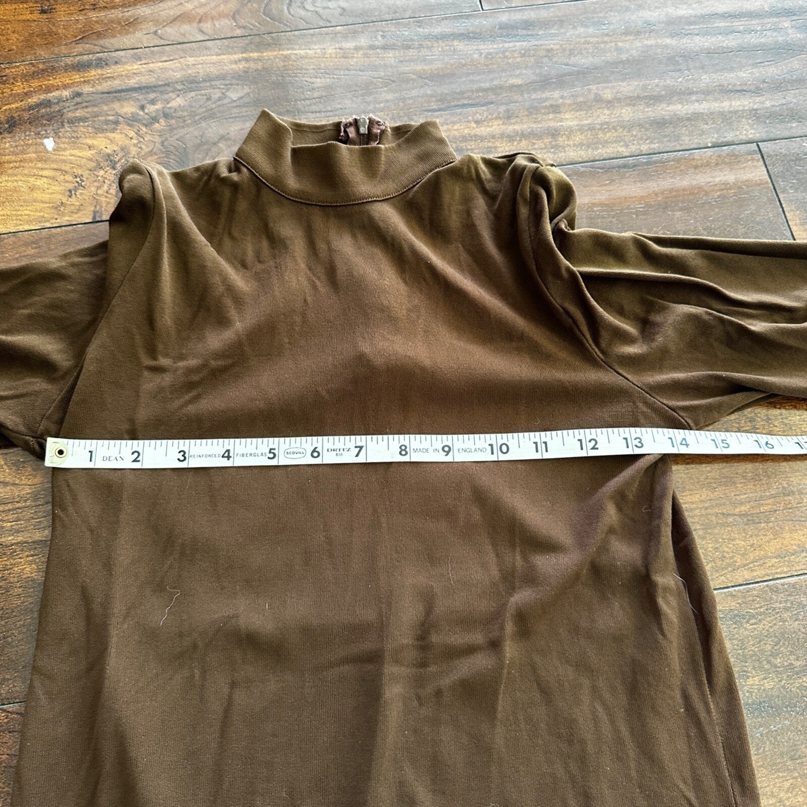 Vintage USA Rockabilly Womens Dress Jacket Skirt 60s 70s Top Bottom Brown