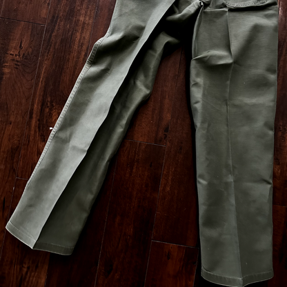 US Army OG-107 Fatigue Pants Trousers 1960s 32x33 Type I DSA-100 Post WWII Camo