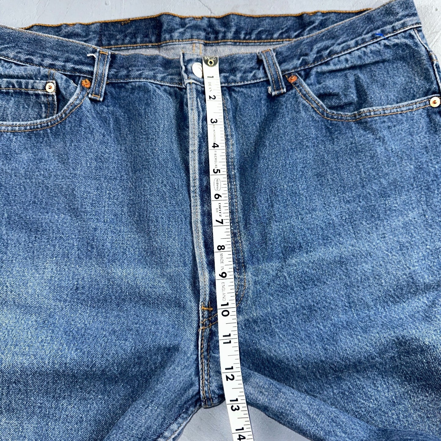 Levis 501 Vintage 90s USA XX Straight Leg Jeans Blue Med Wash 40x30 Act 38x30