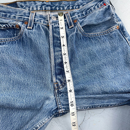 Levis 501 Vintage 90s USA XX Straight Leg Jeans Blue Med Wash 32x36 Act 29x32
