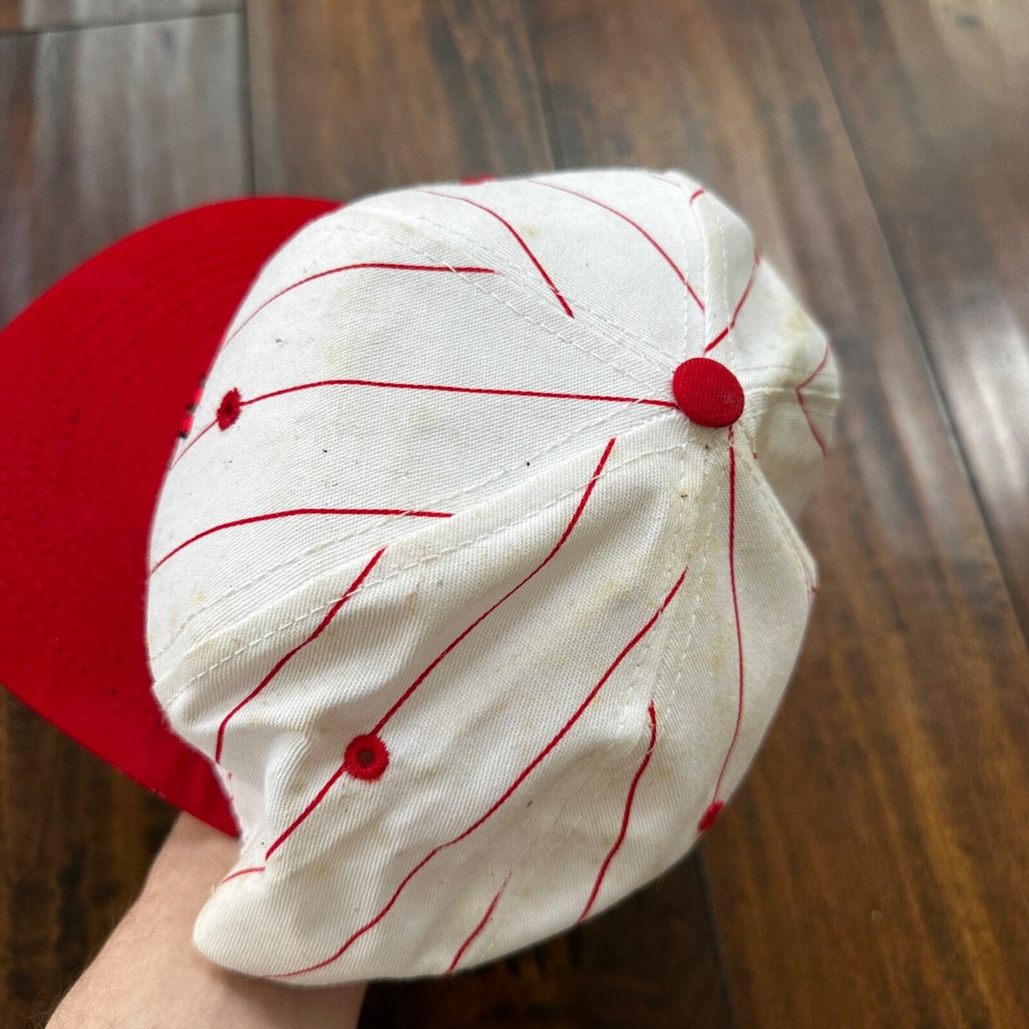 Zenith Very Rare Pinstripe VTG Hat Cap Snapback Advertising Radio Horizon 70s