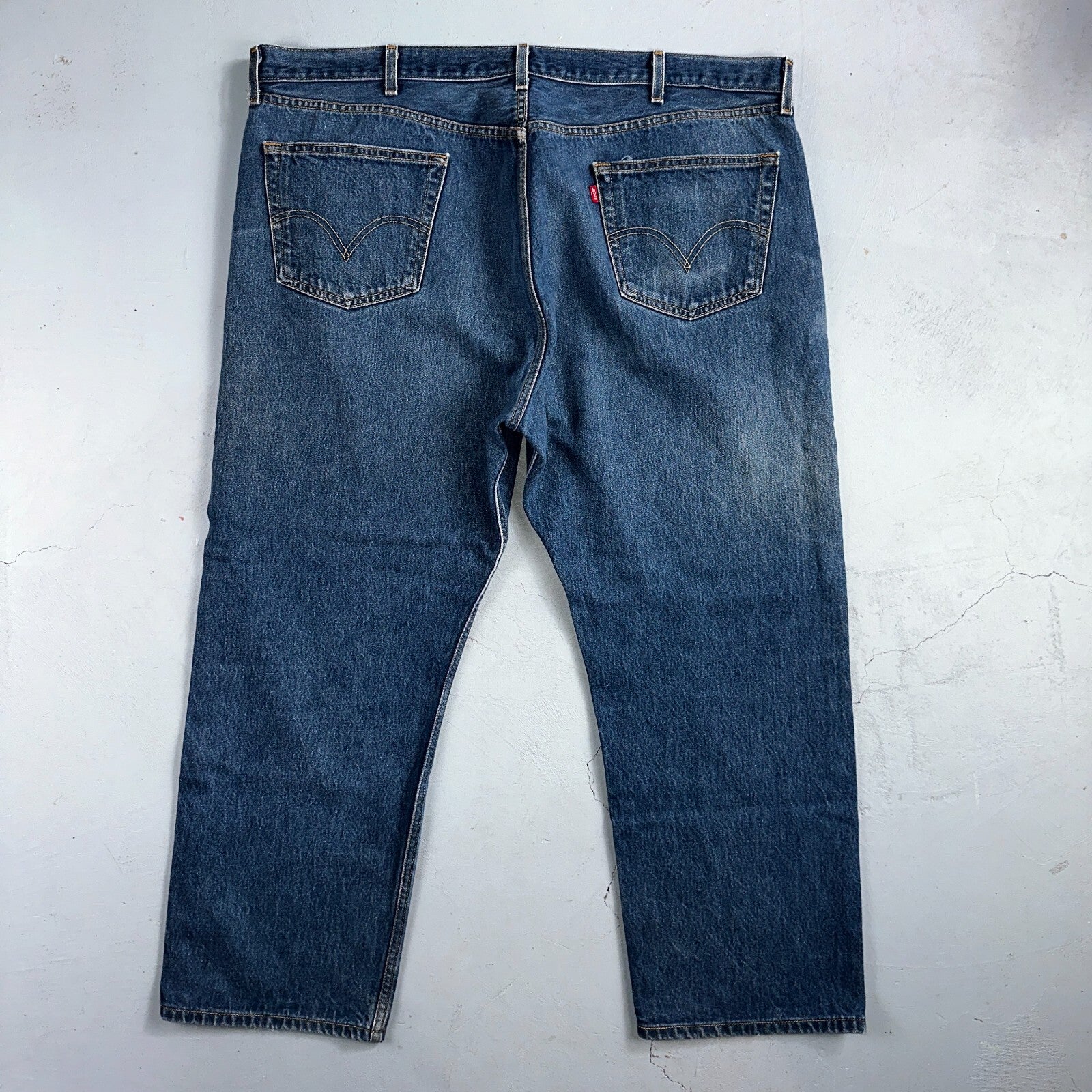 Levis 501 Vintage Y2K Mexico Straight Leg Jeans 46x30 90s Med Wash Act 44x27