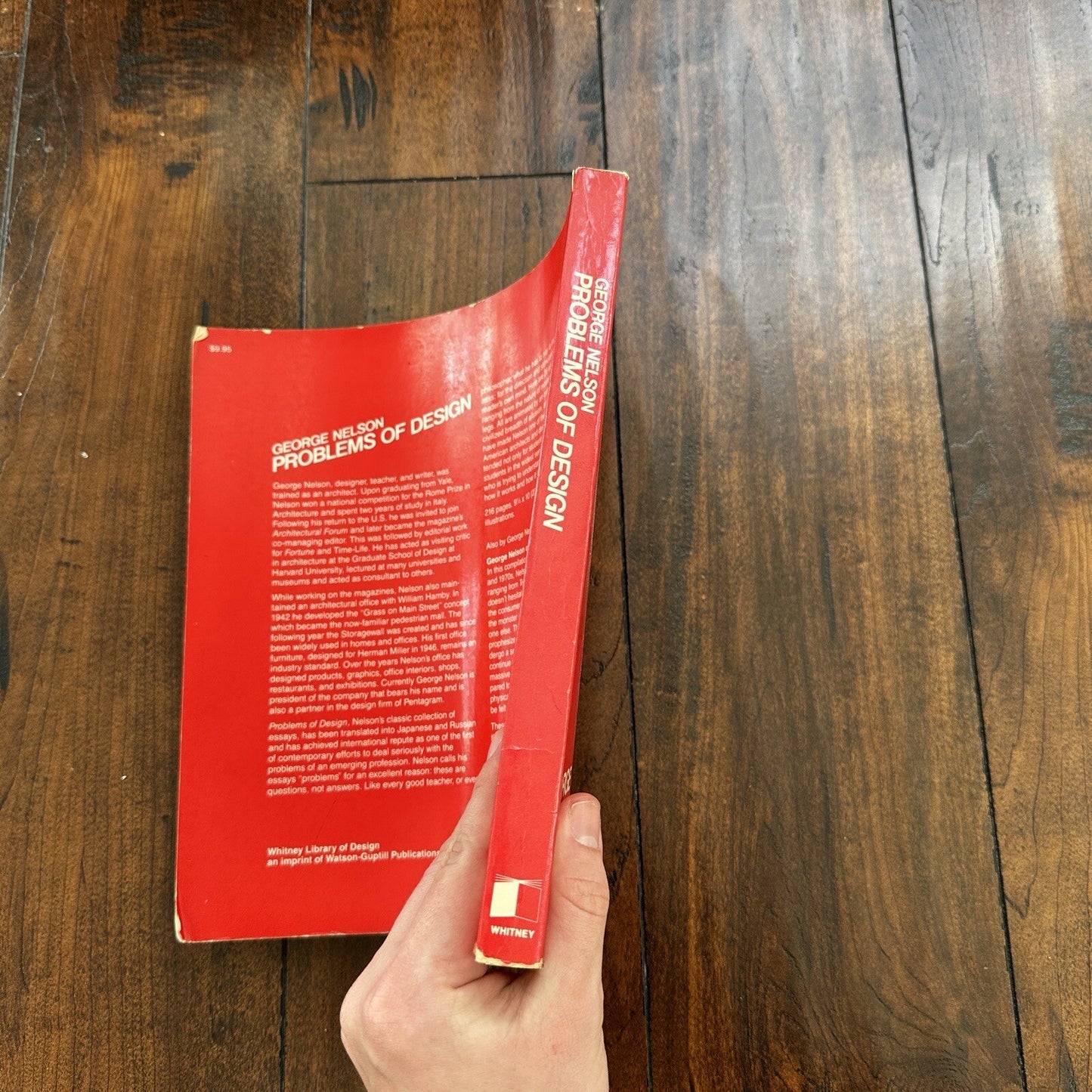 George Nelson Problems Of Design Red Softcover Book Text Art MCM Eames Rare 1979