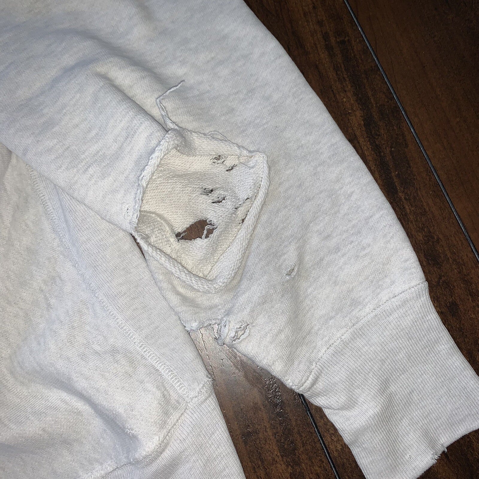 Vintage Champion 1960s True USA Reverse Weave Sweatshirt Gray Basic Crewneck 60s