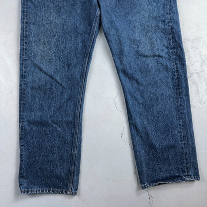 Levis 501 Vintage 90s USA XX Straight Leg Jeans Blue Med Wash 42x32 Act 39x29