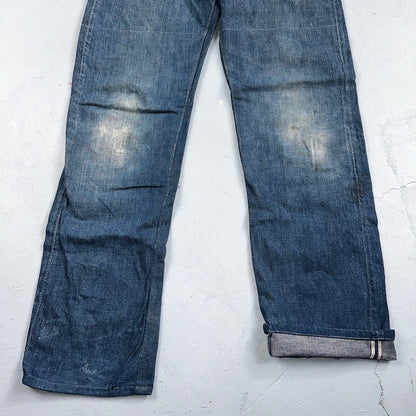 Levis 701 Big E Vintage 50s Redline Hidden Rivets USA 1950s Jeans 501 Act 26x29