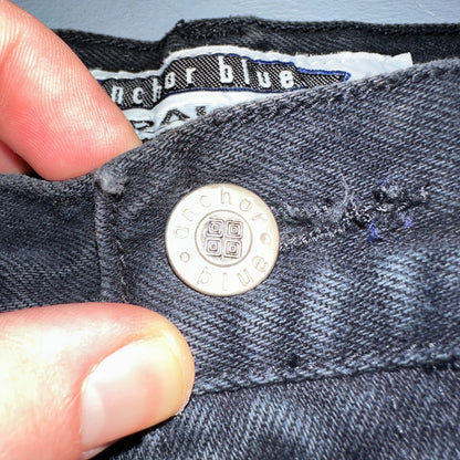 Anchor Blue Jeans Men’s 33x32 Black Original Relaxed Straight Leg Vintage Y2K