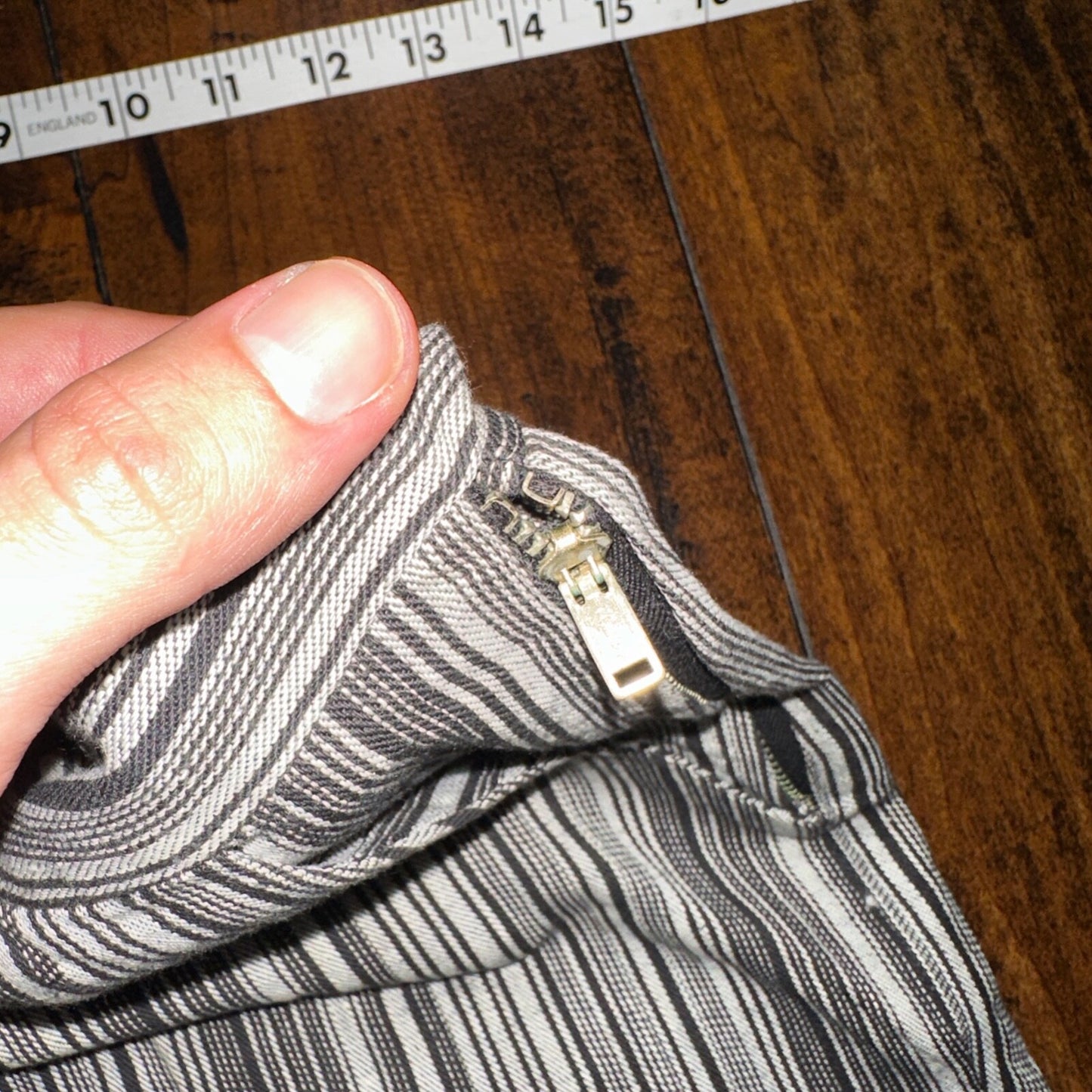 Vintage USA Rockabilly Womens Dress Pants 60s 70s Top Bottom Capri Striped 24x20