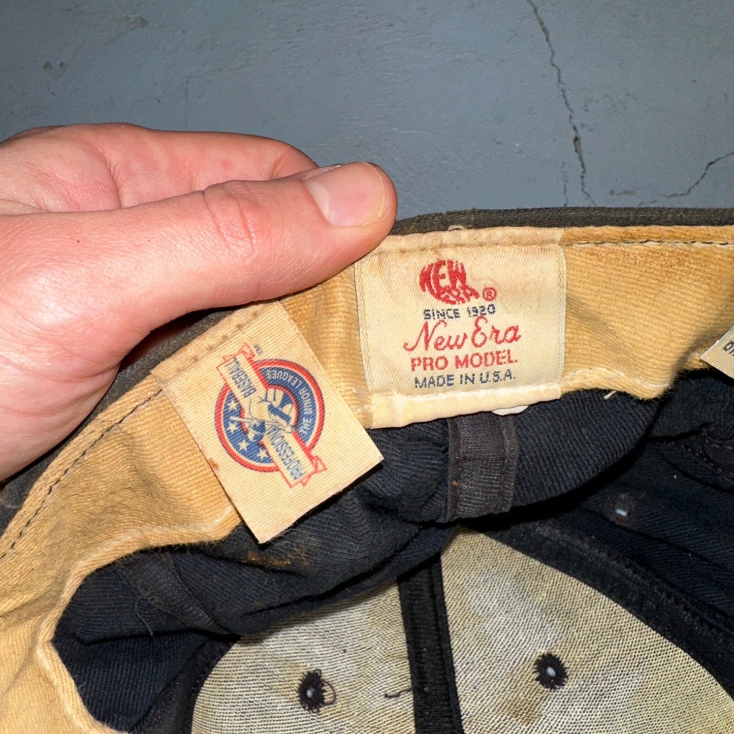 VTG 90s YAKIMA BEARS MILB Baseball New Era Pro Model Hat Size 7 1/8 Dodgers