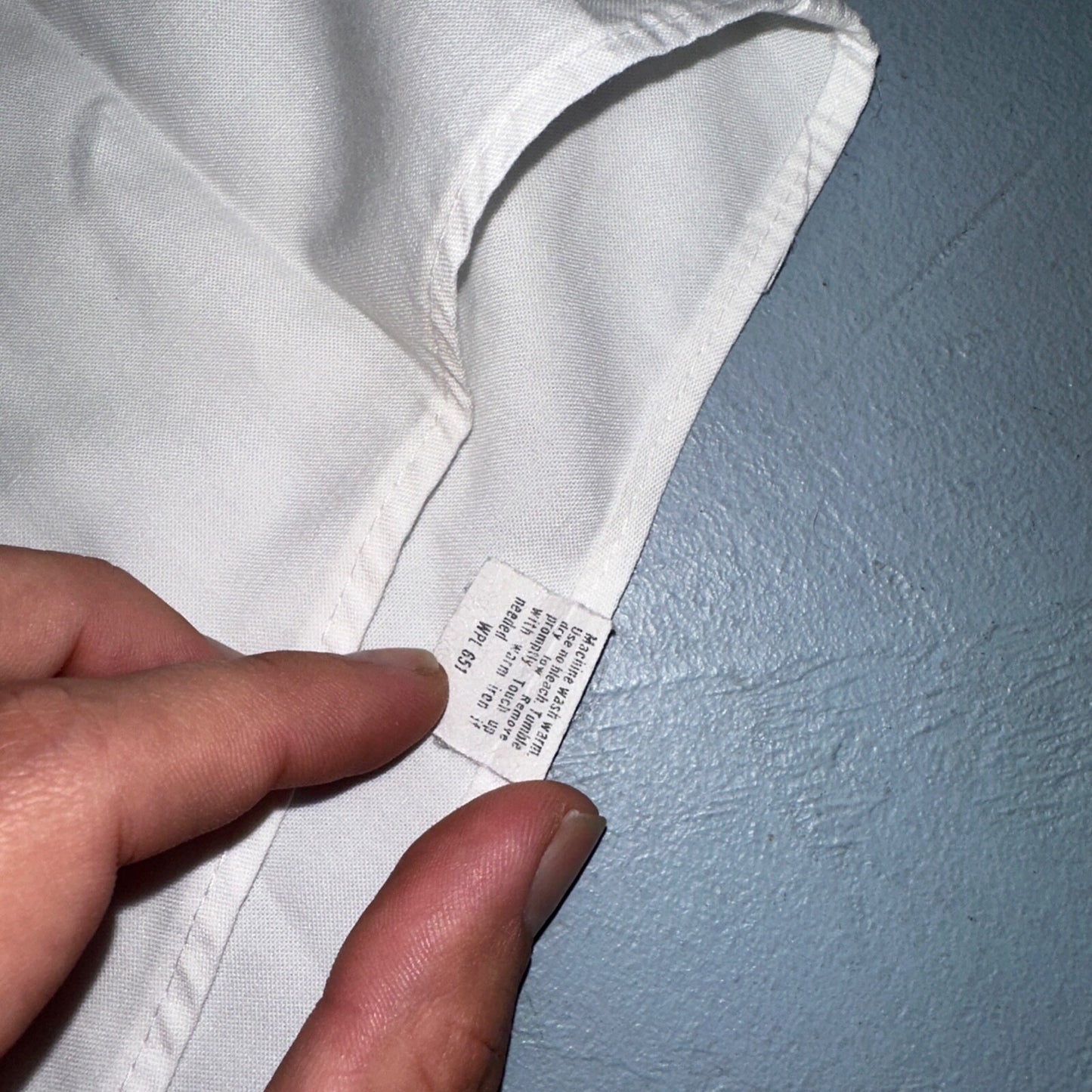 Disney Fashions Pure White VTG Pinpoint Oxford Button Dress Shirt Mens 17