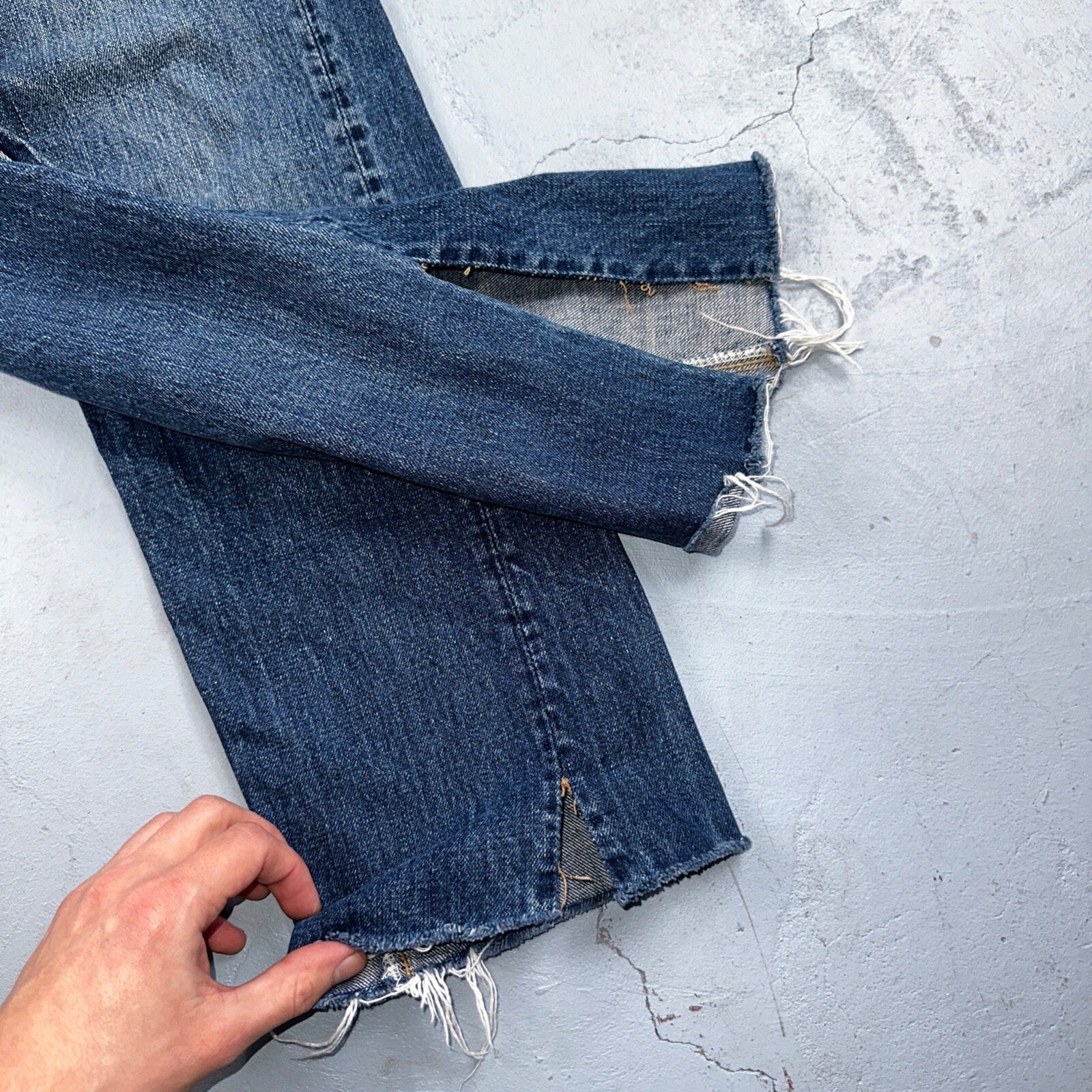 Vintage LEVIS 505 Jeans Big E 1960s Denim 28x28 USA 60s 501 502 Talon Zipper