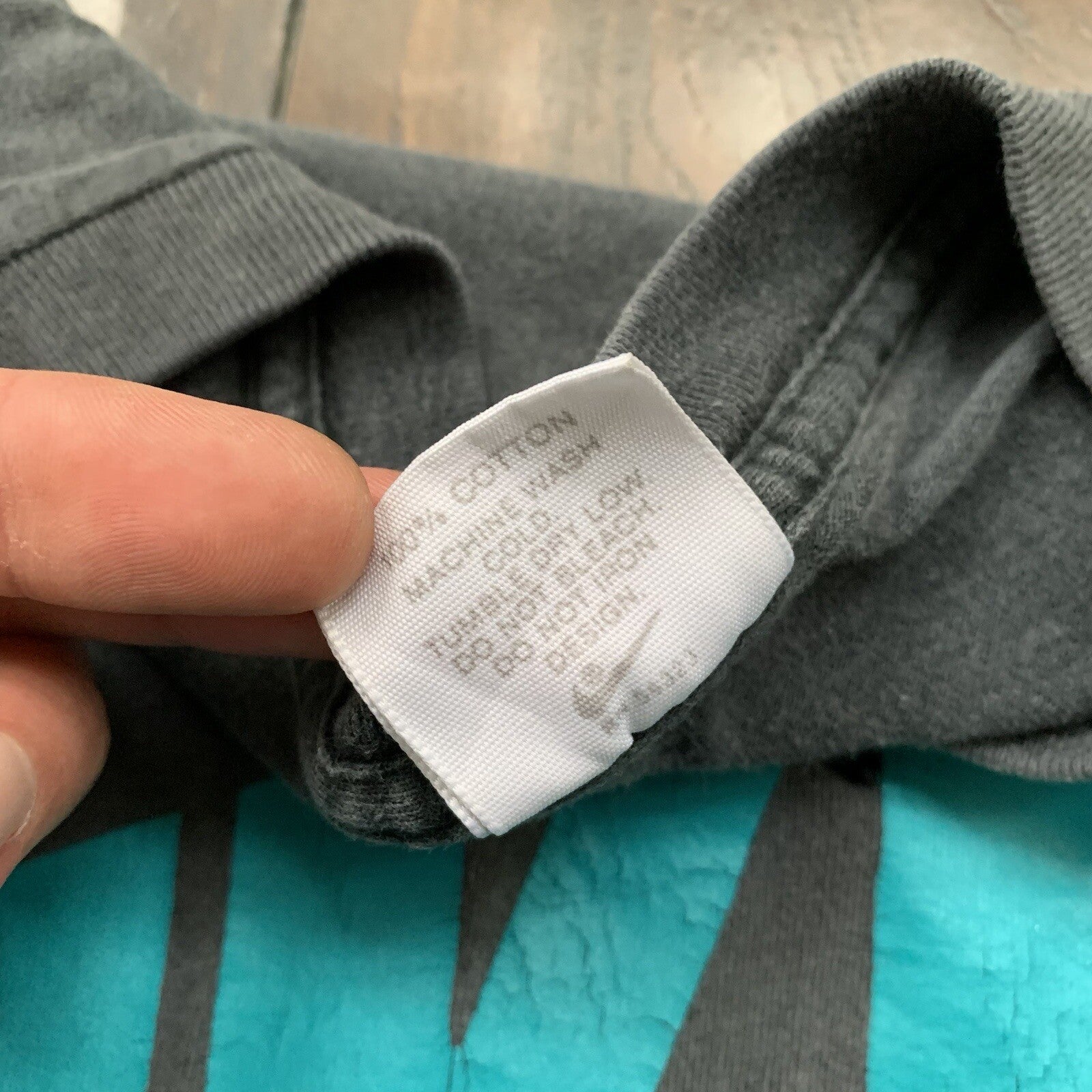 Nike Air Vintage T Shirt 90s Gray Tag Chop Gym Summer Tank Faded Black Thrashed