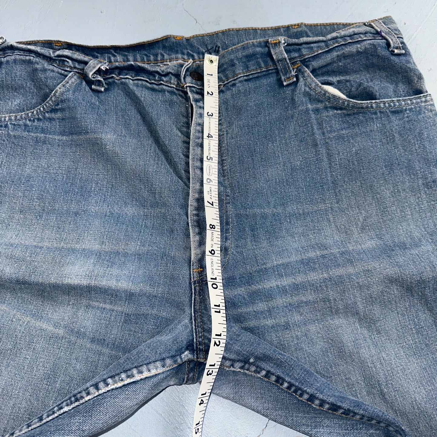 Levis 646 Vintage 70s USA Orange Tab Bootcut Flare Blue Bell Bottom Jeans 40x30