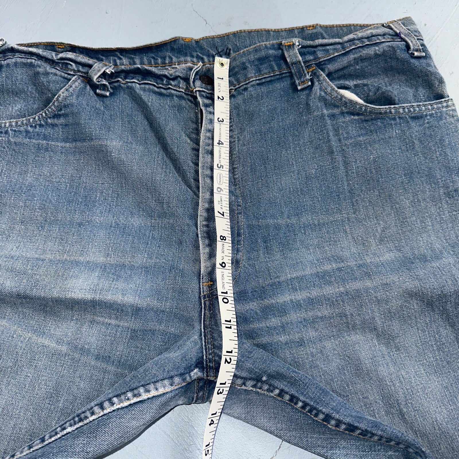 Levis 646 Vintage 70s USA Orange Tab Bootcut Flare Blue Bell Bottom Jeans 40x30