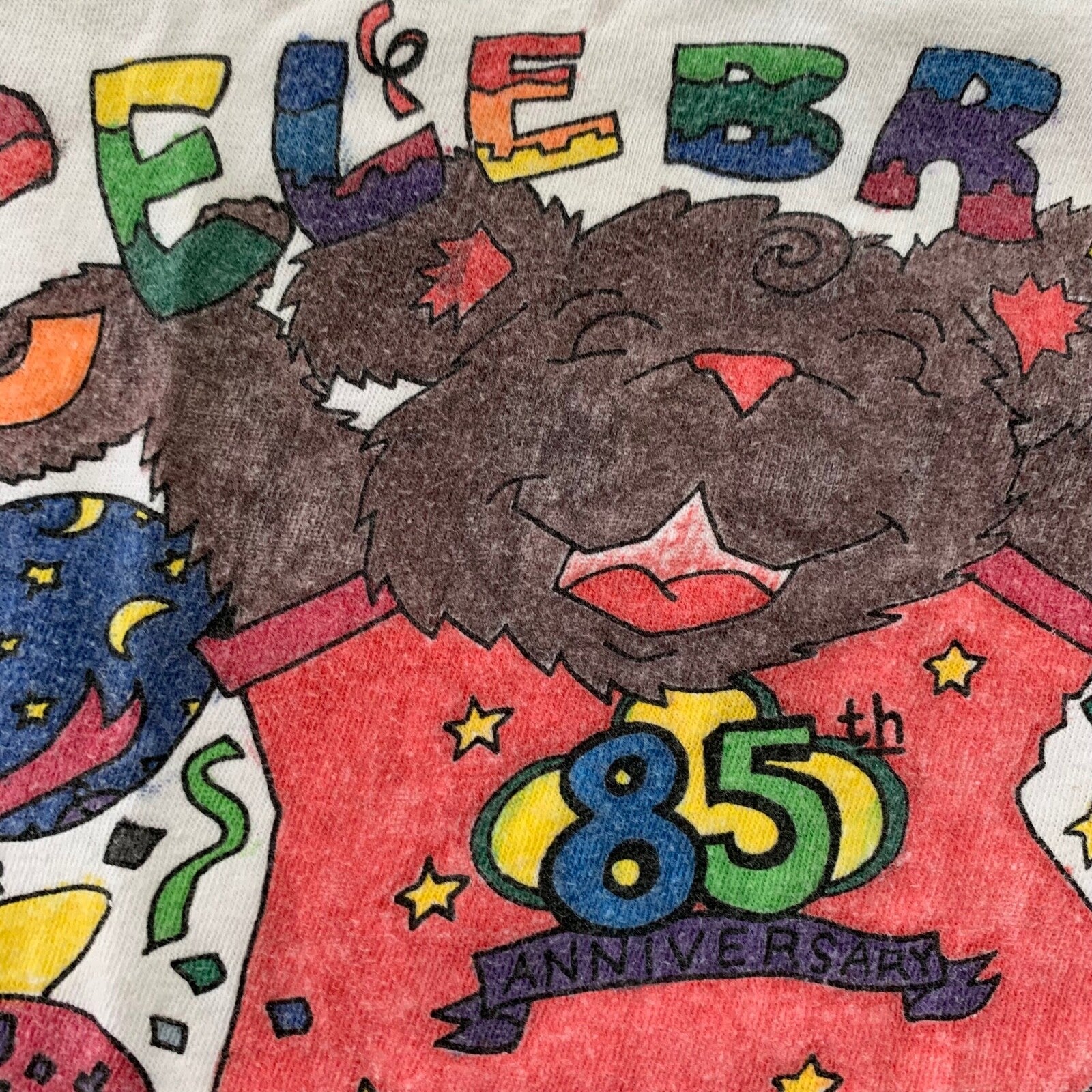 Girl Scouts Grateful Dead Bear Vintage T Shirt Hippie Rainbow Stoner 90s Trippy