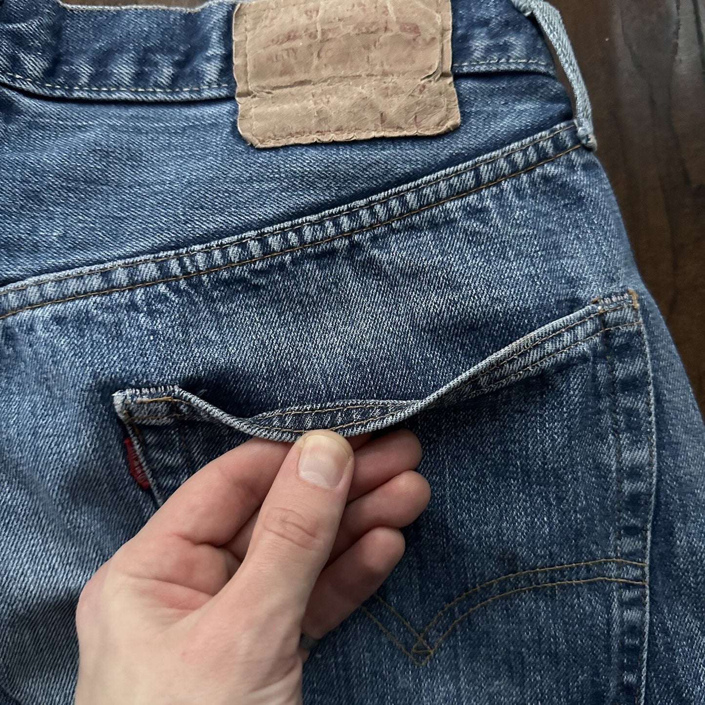 Levis 501 XX Big E True Vintage 60s Redline Selvedge Denim Jeans 1960s 32x28 31