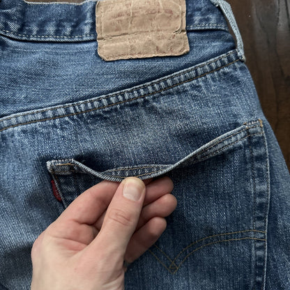 Levis 501 XX Big E True Vintage 60s Redline Selvedge Denim Jeans 1960s 32x28 31