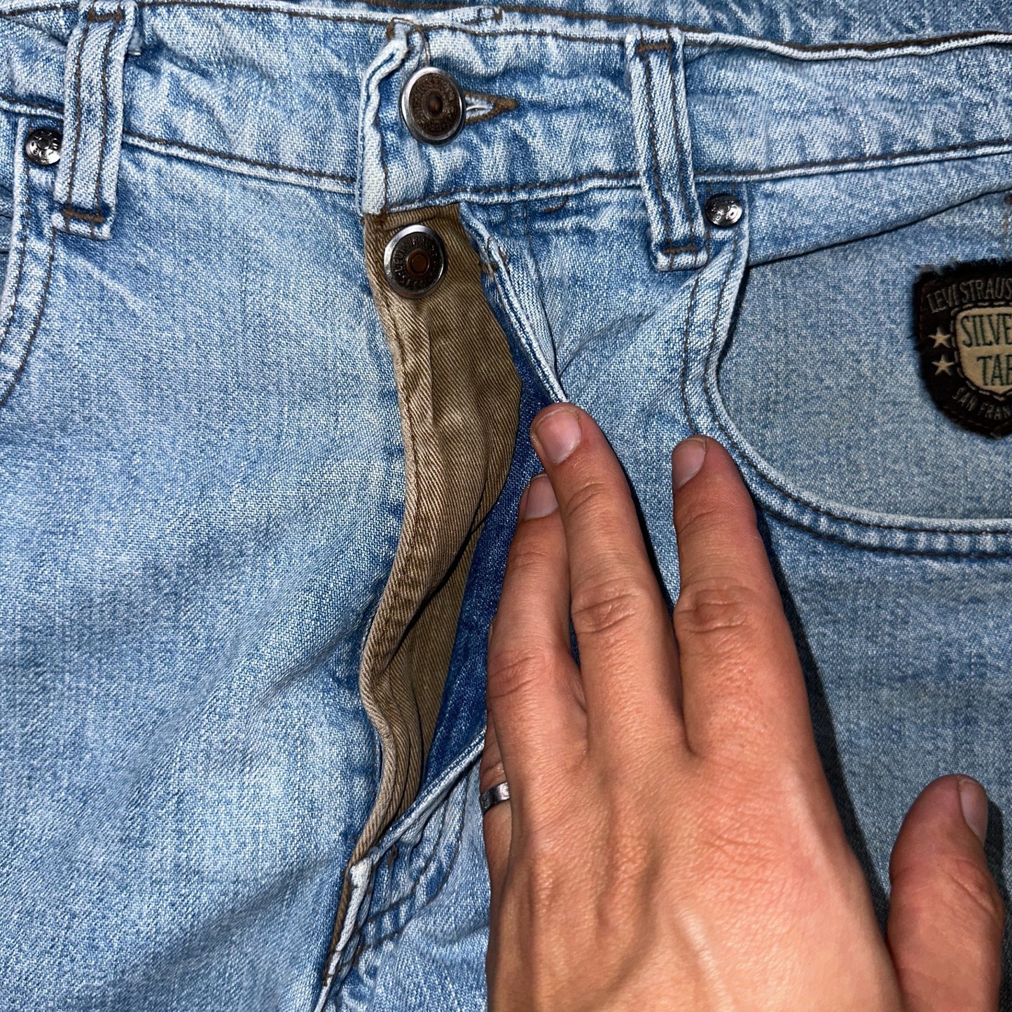 Levis VTG Silver Tab Jeans Mens Blue 40583 USA Made 90s Y2K 33x32 Ac 32x31