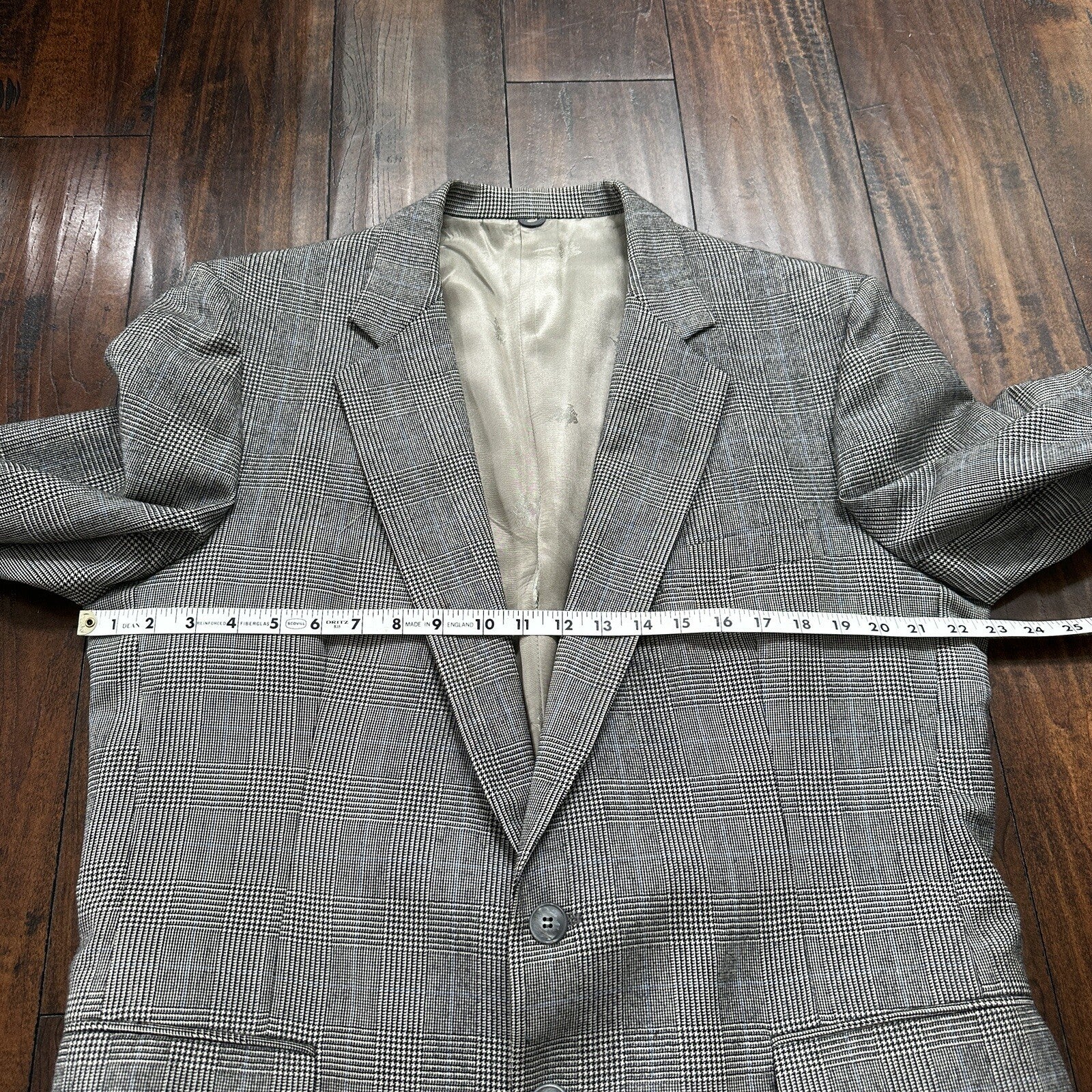 1970s 1980s Gray Oregon Wool Sport Jacket VTG Mens Suit 44 34x32 Rockabilly