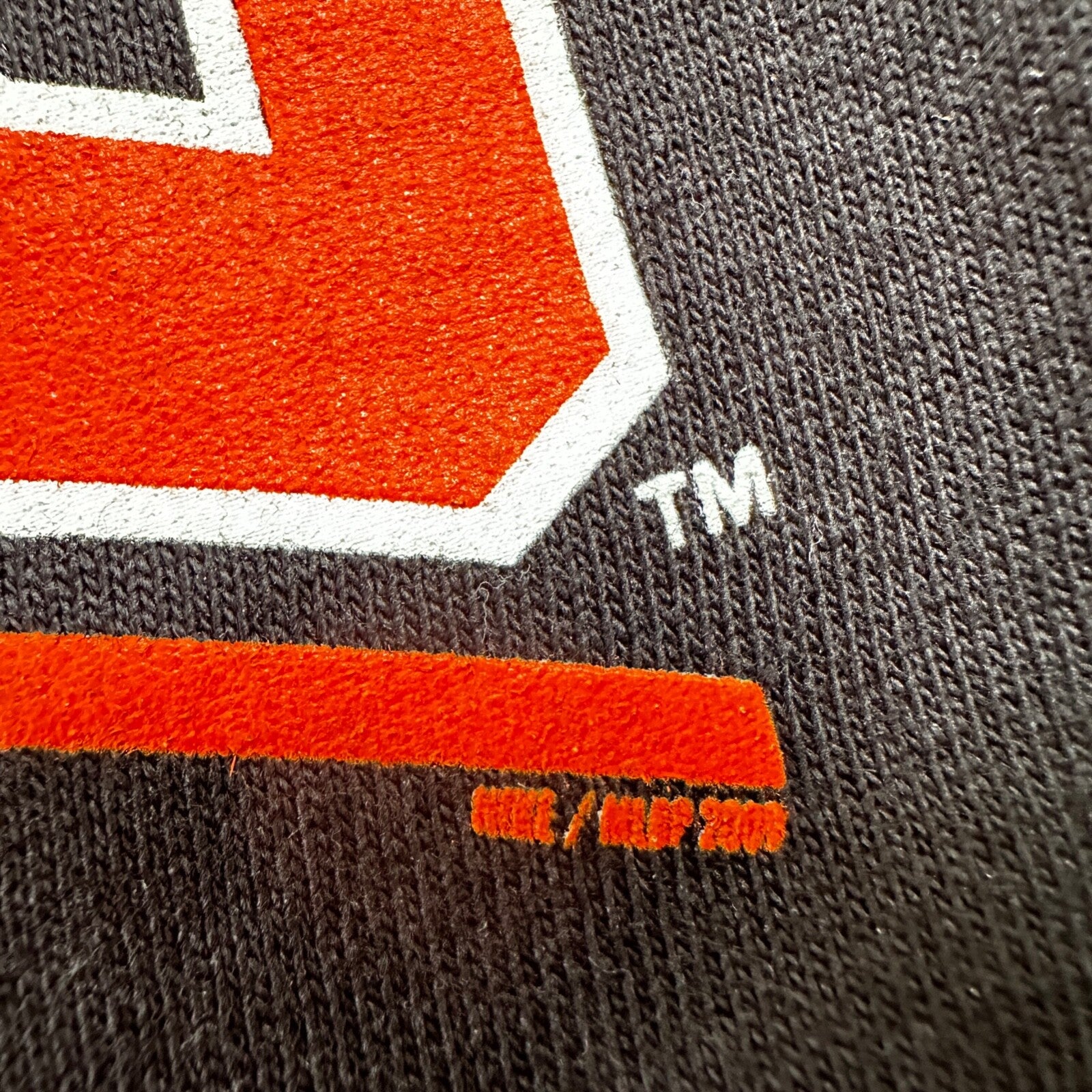 Nike Center Swoosh Giants San Francisco VTG T Shirt Black Y2K Orange Big Logo