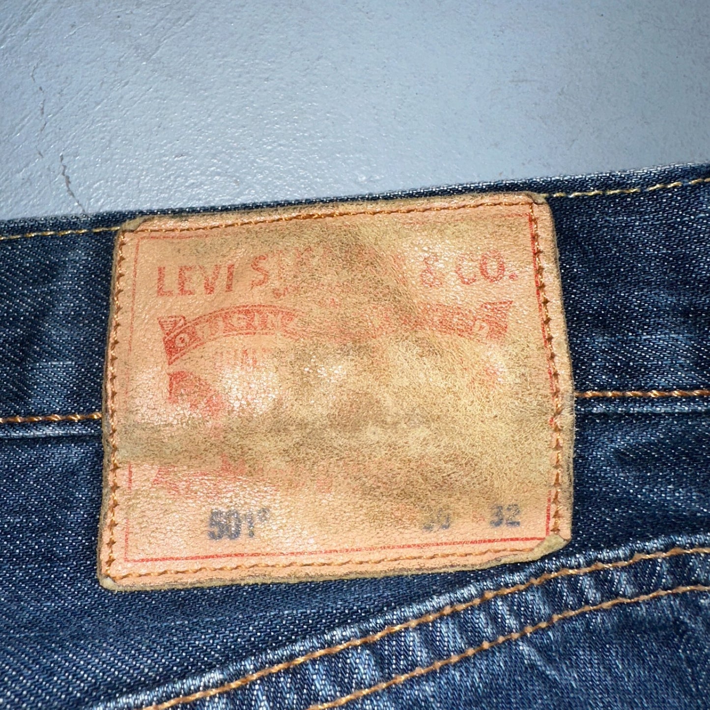 Levis 501 Y2K XX Straight Leg Jeans Blue VTG Med Wash 36x32 Act 35x30