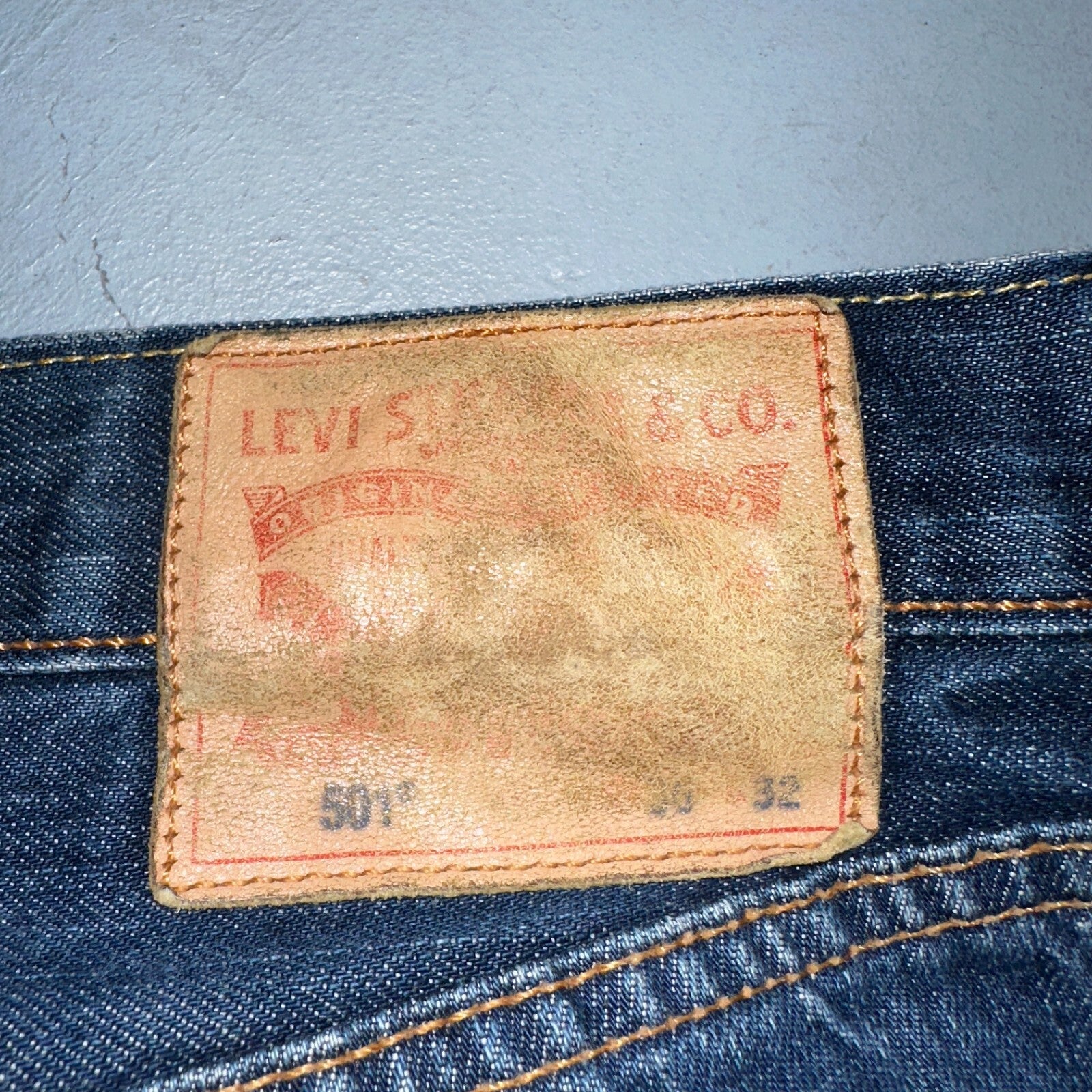 Levis 501 Y2K XX Straight Leg Jeans Blue VTG Med Wash 36x32 Act 35x30