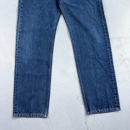 Levis 501 Vintage 90s USA XX Straight Leg Jeans Blue Med Wash 32x33 Act 29x29