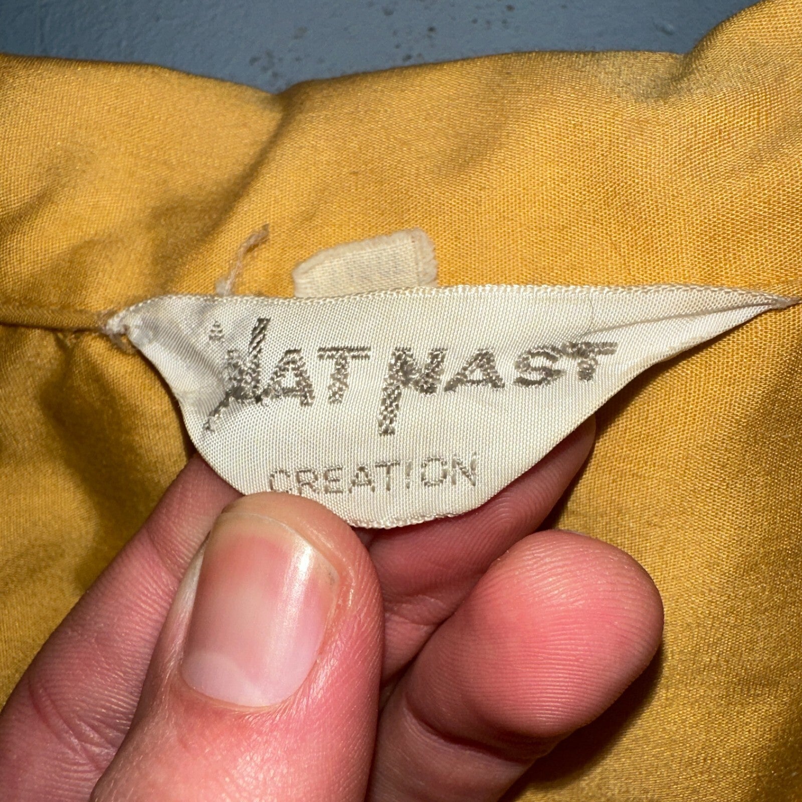 1960s Chain Stitch Bowling Shirt Nat Nast Hilton Salem Oregon 60s 70s Rockabilly