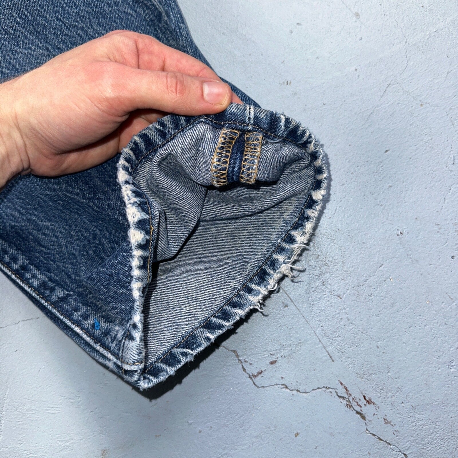 Levis 501 Vintage 90s Mexico Straight Leg Jeans 36x32 Y2K Med Wash Act 34x30