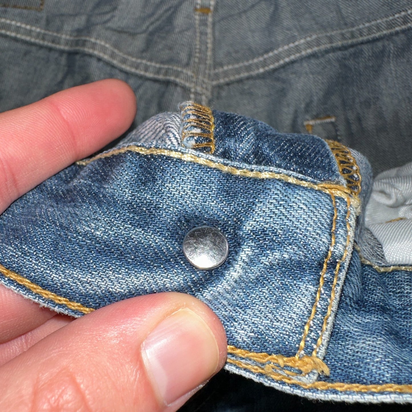 Levis 501 Vintage Y2K XX Straight Leg Jeans Blue Med Wash 34x34 Act 32x29