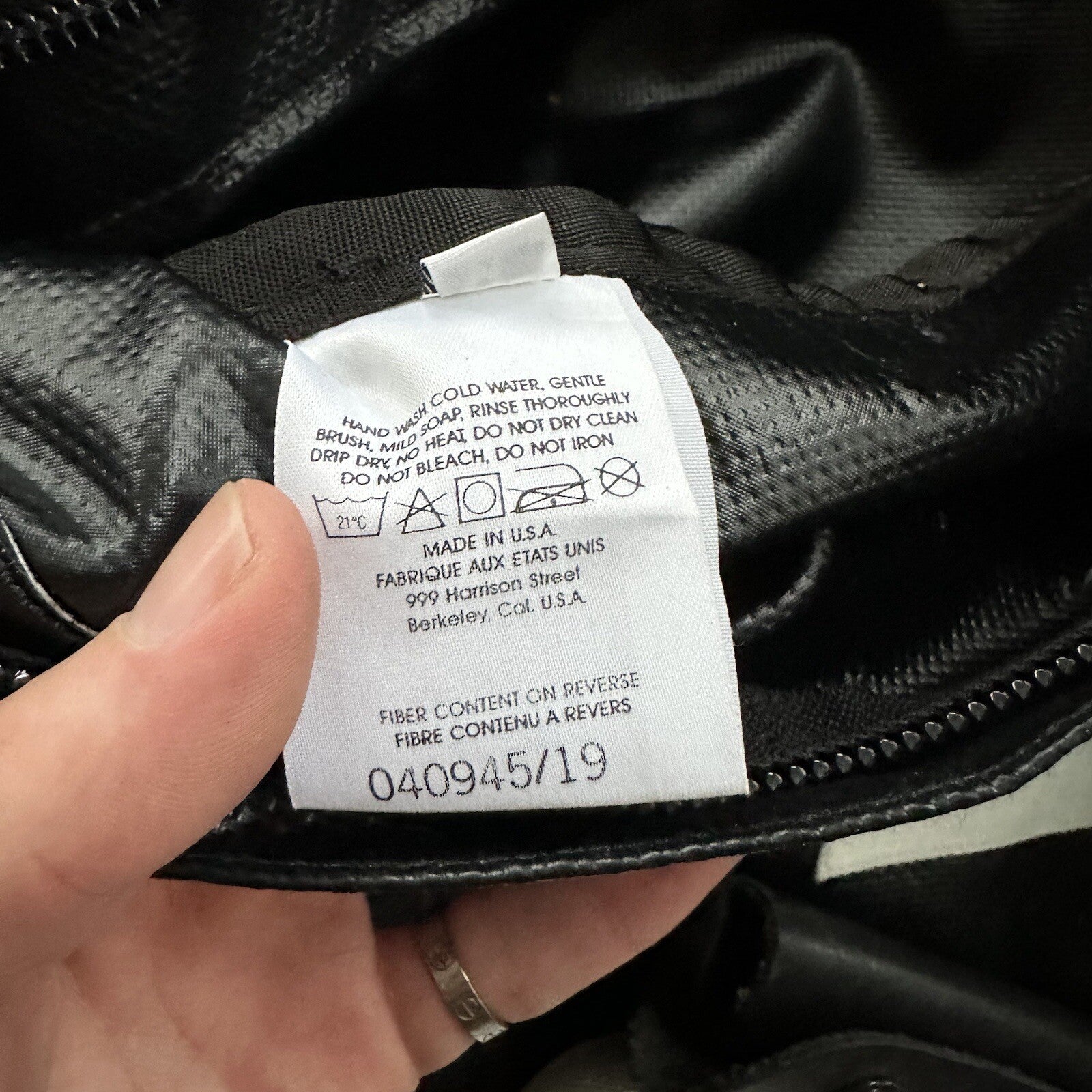 VTG North Face SKI Gear Duffle Gym Bag USA Made Leather Handle Rubber Coated 80s