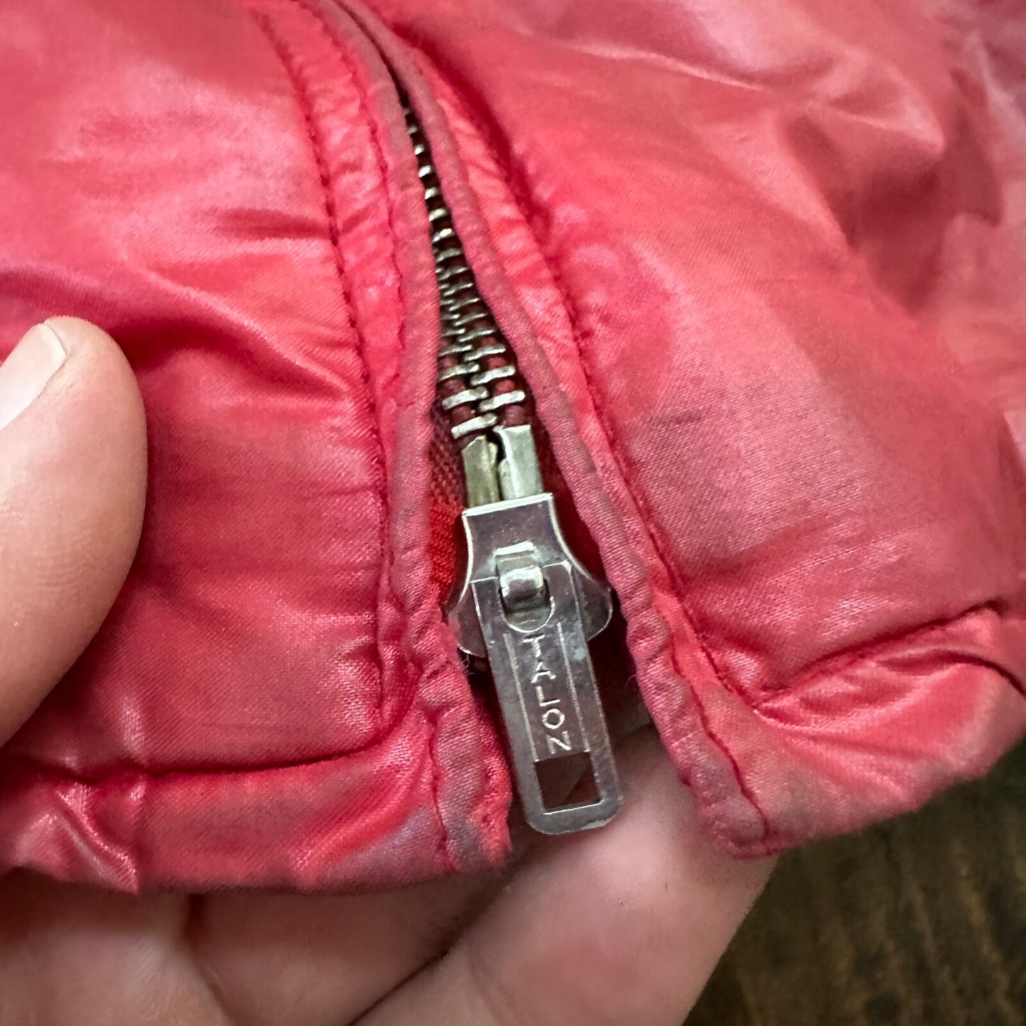 VTG 1960's Roffe Down Filled Ski Jacket Blue XL Mens Parka Red Warm