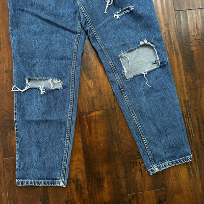 Levis Women Jeans 14 Reg M Blue VTG 550 Relaxed Fit Tapered Blue Wash 31x30