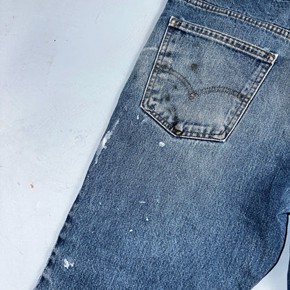 Levis 517 Vintage 80s USA Orange Tab Bootcut Flare Blue Worn Jeans Act 32x25