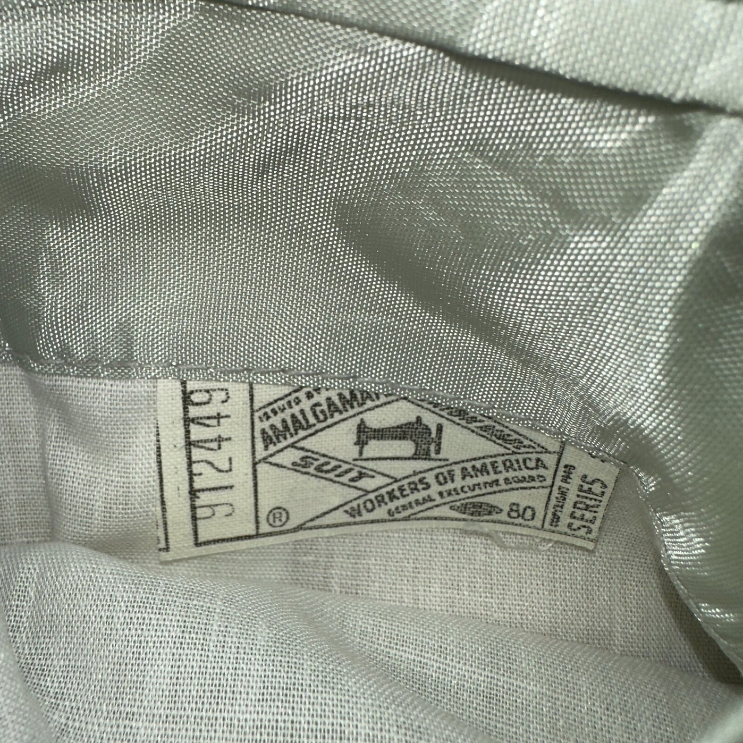 VTG Mens Suit 38 Jacket Sport Coat Rockabilly 60s 70s Suede Gray Disco The Knack