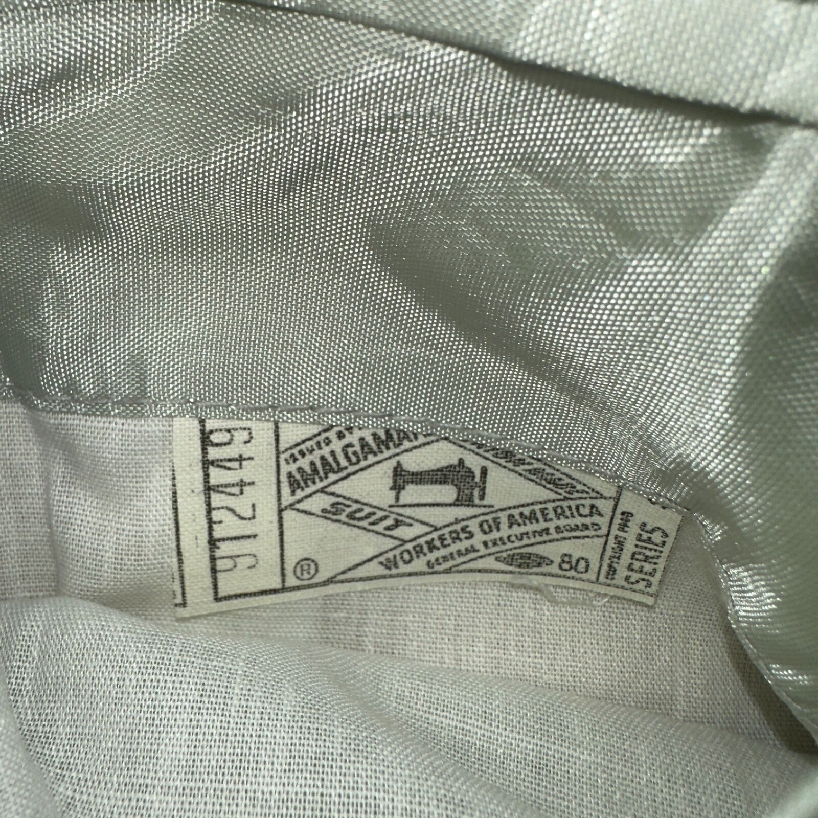 VTG Mens Suit 38 Jacket Sport Coat Rockabilly 60s 70s Suede Gray Disco The Knack