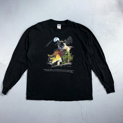 Mountain Lion VTG T Shirt Jim Morris Animal Graphic David Brower Environmental