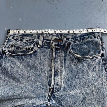 Levis 501 Vintage 80s USA XX Straight Leg Jeans Blue Acid Wash 31x32 Act 30x31