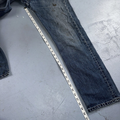 Levis 501 Vintage 90s Hungary Straight Leg Jeans 31x32 Y2K Med Wash Act 28x30