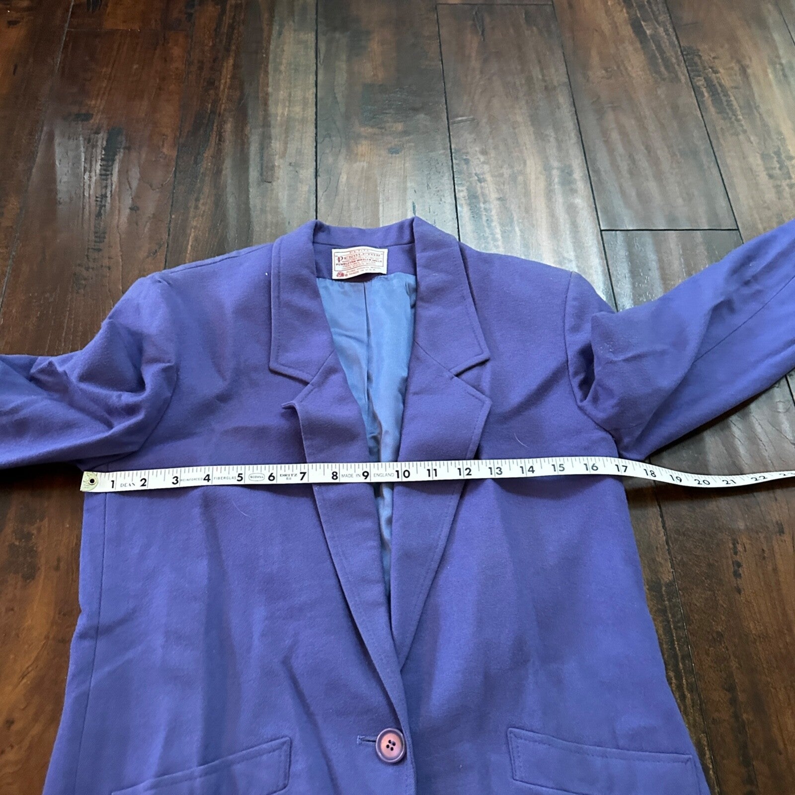 VTG Pendleton Women’s 100% Virgin Wool Purple Blazer Jacket USA Size 8 Skirt Set