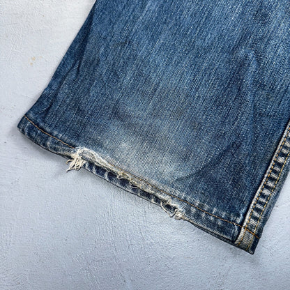 Levis 501 Vintage Y2K XX Straight Leg Jeans Blue Med Wash 34x34 Act 32x29