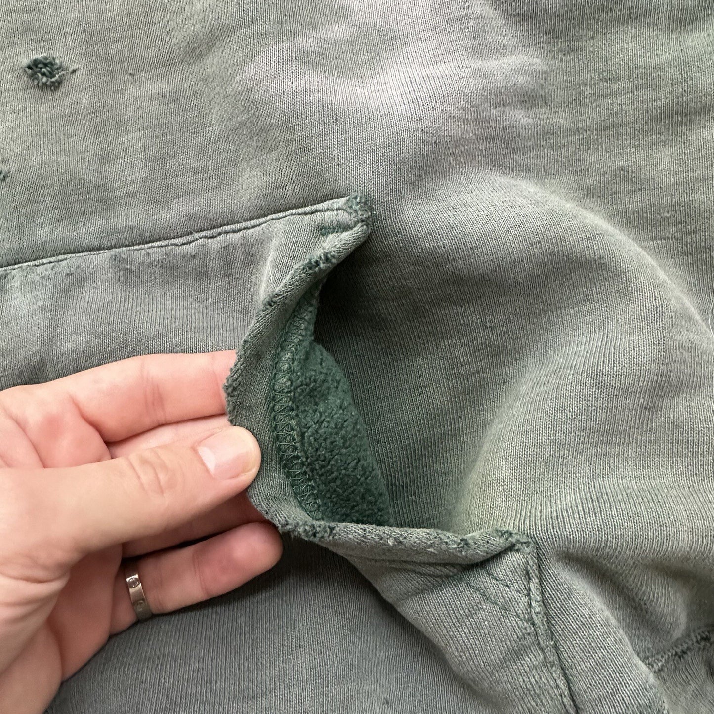 Champion 1970s Double Face RW Blank 70s Sweatshirt VTG Hoodie Afterhood Thrashed