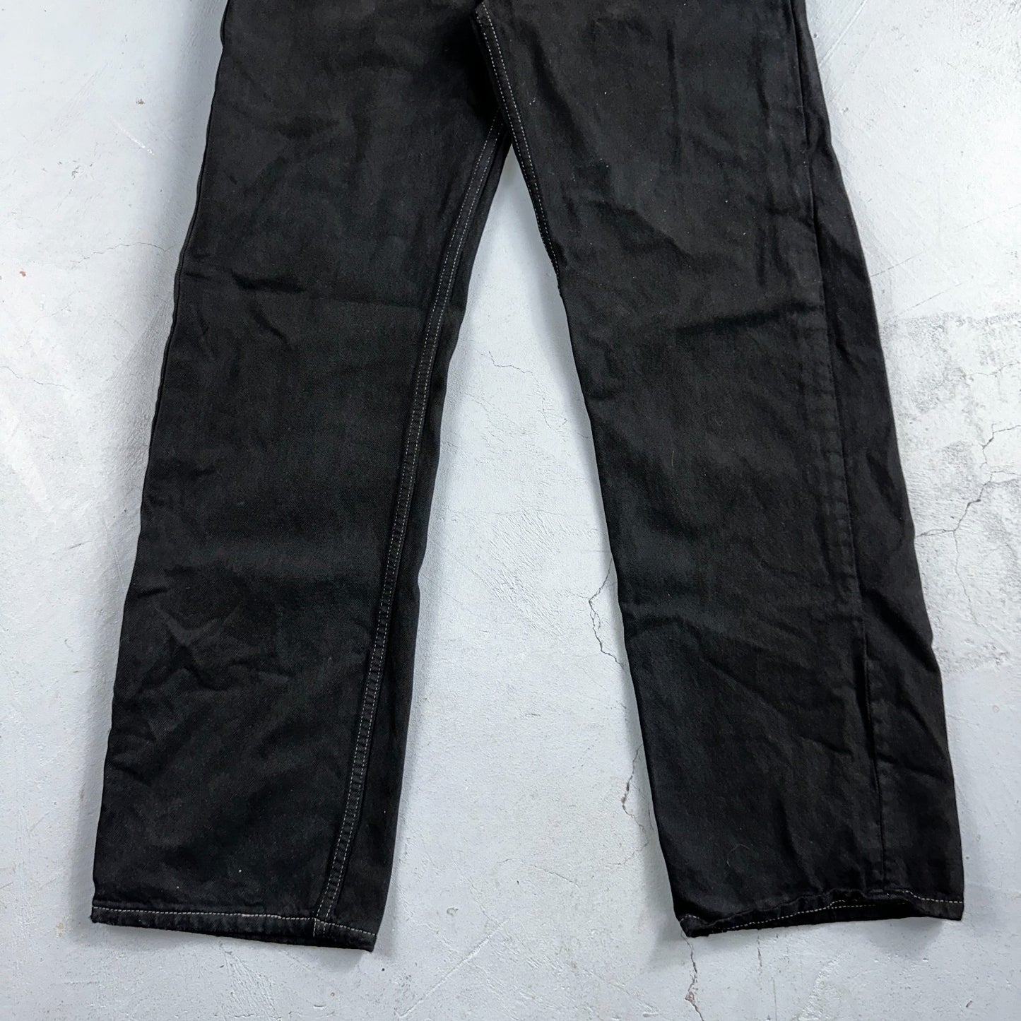 Levis 501 Vintage 90s XX Straight Leg Jeans Black Overdye Wash 36x30 Act 34x29