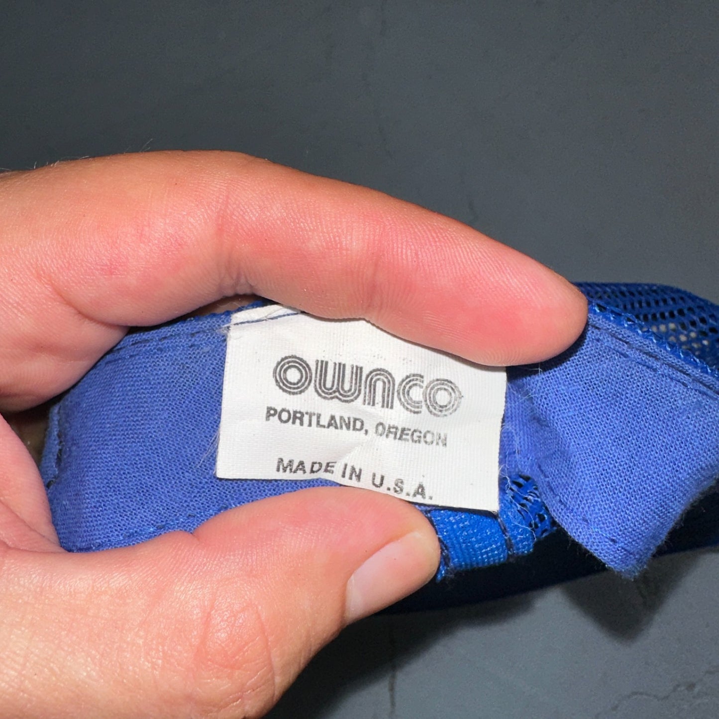 Vintage Pay Less Drug Store Hat Blue Mesh Snapback Pharmacy Promo Trucker Cap US