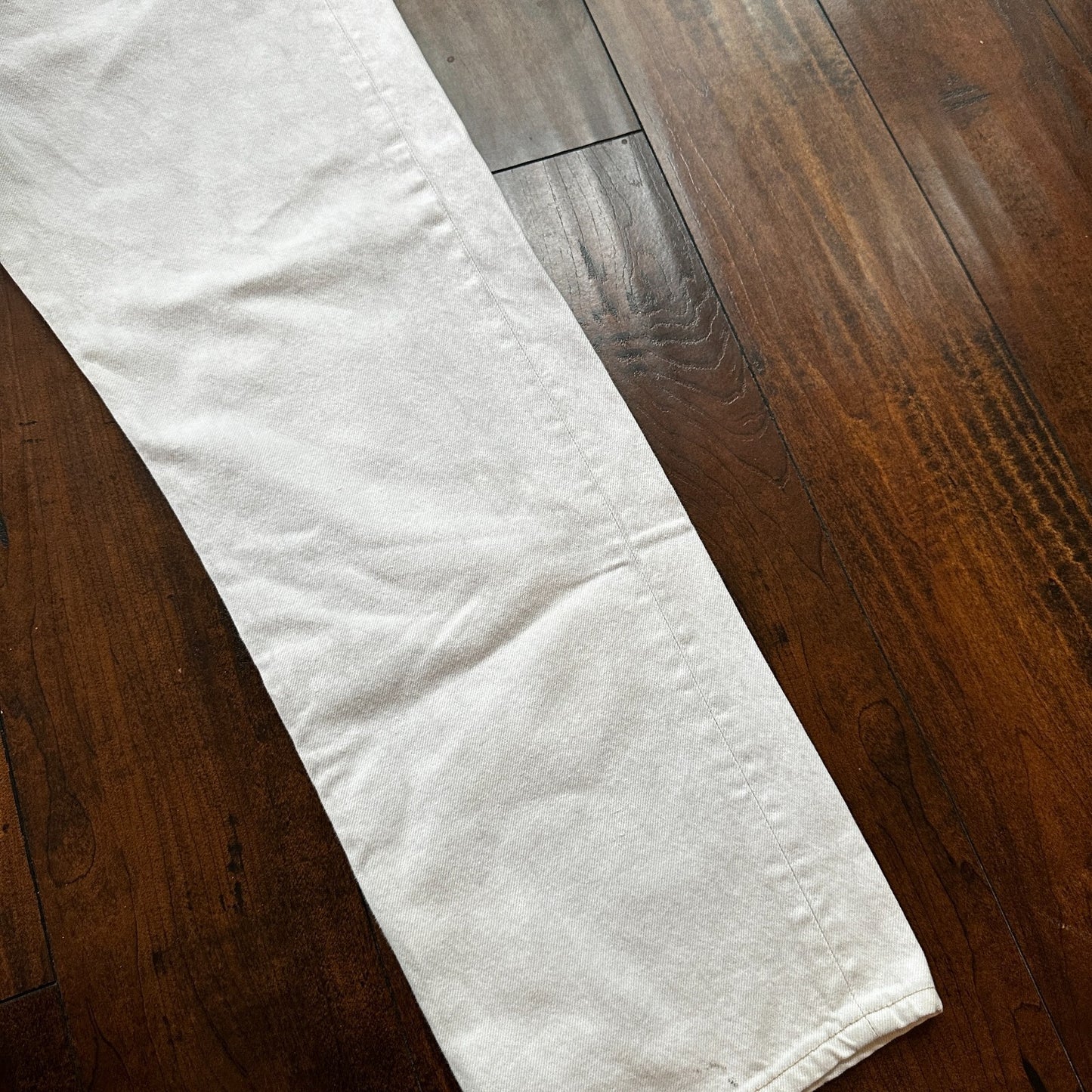 VTG USA Levis 501 Button Fly 90s Tag Jeans 80s 36x30 Act 32x29 Grey Faded White