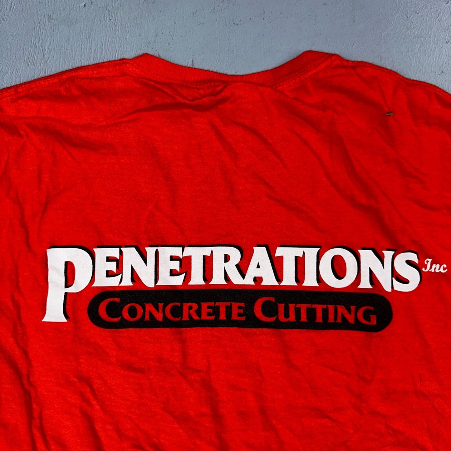 Penetrations Concrete VTG Style T Shirt Inappropriate Funny Humor Construction