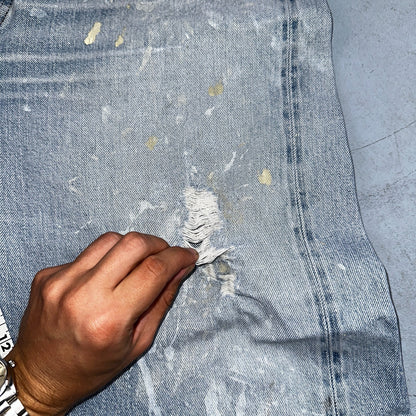 Levis 501 Vintage 80s Redline Selvedge USA XX Jeans Light Wash 40x33 Act 38x30