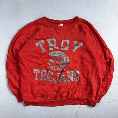 Champion USA Vintage 80s US Sweatshirt Warmup Troy Trojans Football College