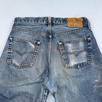 Levis 501 Vintage 80s Redline Selvedge USA XX Jeans Med Wash 32x36 Act 29x32